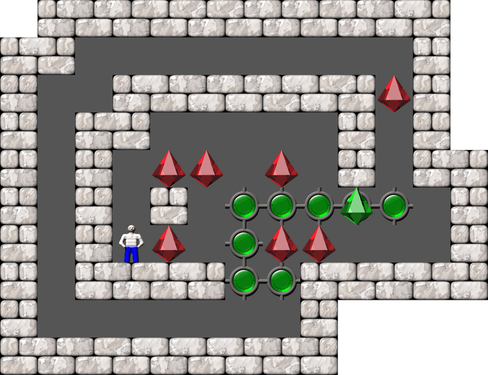 Sokoban Mass Remodel level 1641